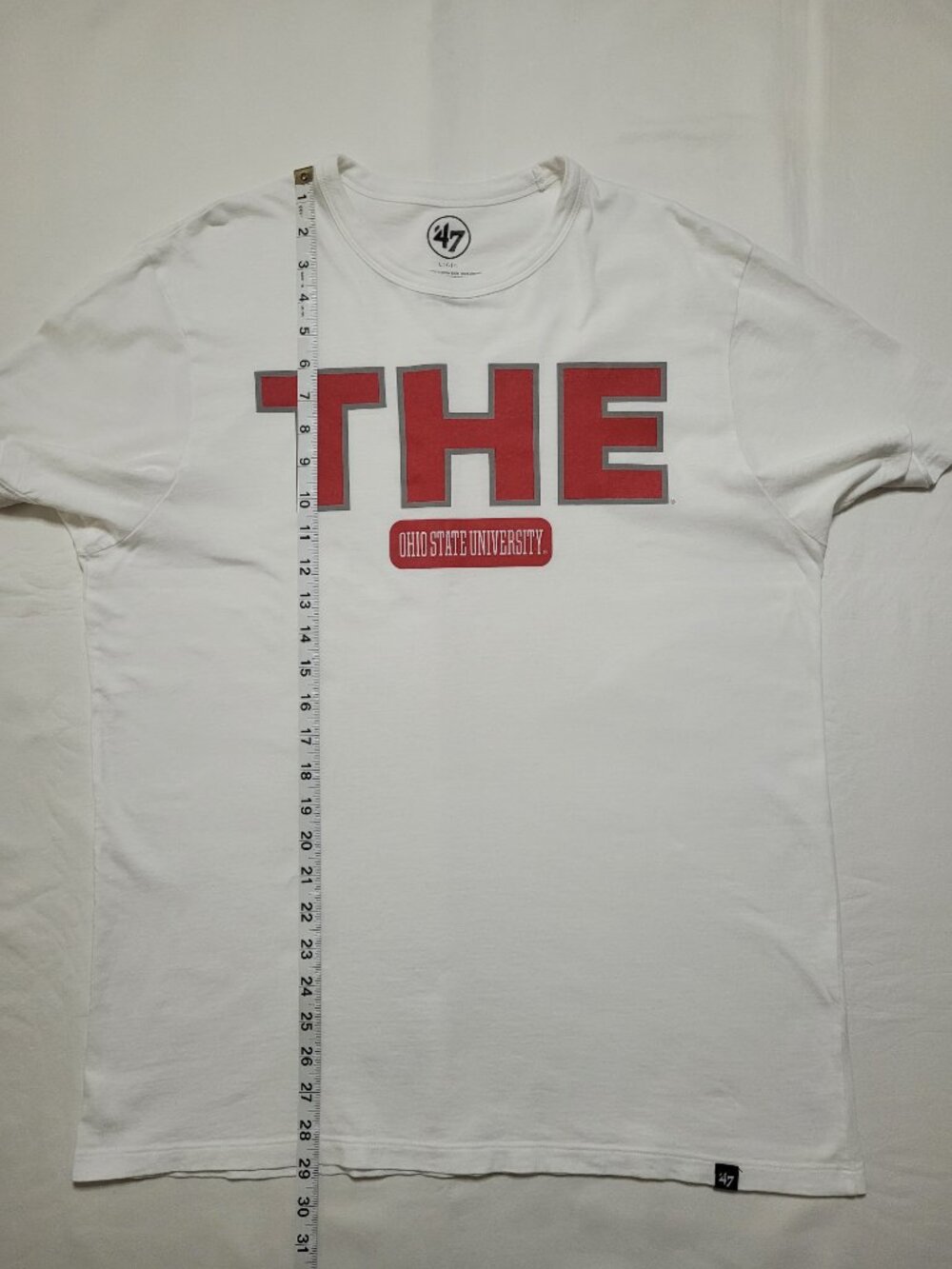 47 Brand Ohio State University THE Graphic T Shirt White Womens Large Football - Picture 8 of 9